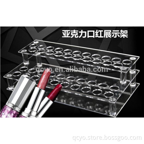 Clear Acrylic Lipstick Organizer/Holds 24 Lipstick Display rack